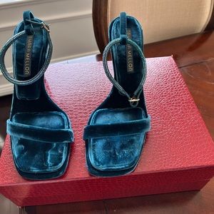 Tamara Mellon Velvet Sandals